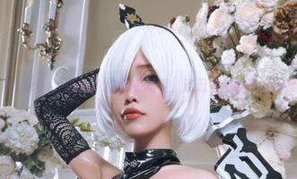 看！eliza喵喵的2B忍者写真，连忍者都要自叹不如